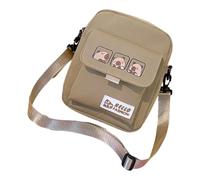 Sac à bandoulière léger en polyester tendance sur le thème des animaux, sacs à bandoulière pratiques pour téléphone, clés, portefeuille, accessoires, sac à main Capybara, kaki, One Size