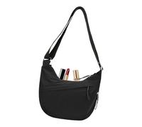 Sac à bandoulière léger et réglable pour femme - Petit sac Hobo spacieux et multi-poches pour femme, Noir/blanc, Refer to description