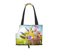 Sac à bandoulière léger et respirant avec imprimé œufs de Pâques 26 x 34 cm