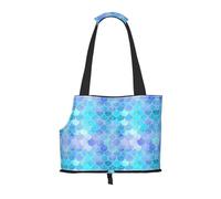 Sac à bandoulière léger et respirant imprimé écailles de sirène dorée 26 x 34 cm