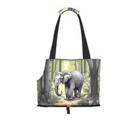 Sac à bandoulière léger et respirant pour petit animal de compagnie, imprimé éléphant WZYCWB Walking