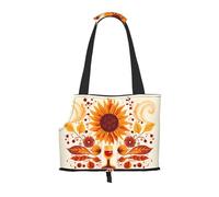 Sac à bandoulière léger et respirant pour petit animal de compagnie, imprimé WZYCWB Gerbera