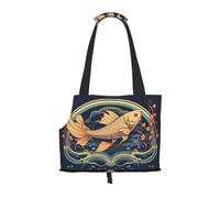 Sac à bandoulière léger et respirant pour petit animal de compagnie, imprimé WZYCWB Heads Up Fish