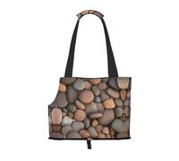 Sac à bandoulière léger et respirant pour petit animal de compagnie, imprimé WZYCWB Pebbles in the Beach