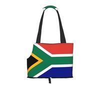 Sac à bandoulière léger et respirant pour petit animal de compagnie, motif drapeau de l'Afrique du Sud WZYCWB