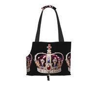 Sac à bandoulière léger et respirant pour petit animal de compagnie, WZYCWB de luxe imprimé couronne