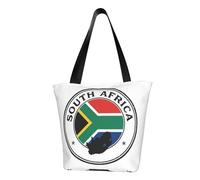 Sac à bandoulière léger imprimé drapeau de l'Afrique du Sud pour les sorties d'été, les voyages, la randonnée, le travail, une utilisation décontractée