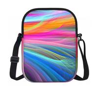 Sac à bandoulière léger pour femme avec imprimé océan arc-en-ciel