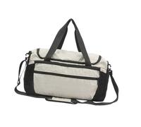 Sac à bandoulière léger Sac de gym pratique en nylon pour les courts voyages d'affaires Voyage de fitness avec plusieurs compartiments Sacs de voyage légers, beige, Mass Beauty