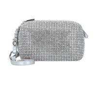 Sac à bandoulière LIU JO Sera Mini 18 cm - Gris pearl grey metalizz - Fermeture zippée - Brillant