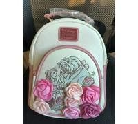 Sac à bandoulière Loungefly Disney La Belle et la Bête, sac de voyage, sac à dos pour étudiant, cadeau d'anniversaire et de Noël, en stock, nouveau schoolbag