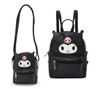 Sac à Bandoulière Ma Mélodie Kuromi en Pu Cuir - Petit Sac à Dos Messager Pour Femmes et Filles
