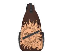 Sac à bandoulière Magic Sun Tarot Mystic Boho Randonnée Daypack Crossbody épaule Sac à Dos Voyage Poitrine Pack pour Hommes Femmes