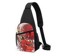 Sac à bandoulière magique de Noël pour homme et femme, sac à dos à bandoulière décontracté, sac à dos à bandoulière gauche ou droite, Christmas Magic, Taille unique