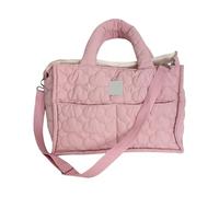 Sac à bandoulière matelassé portable pour l'école et le travail avec grande capacité Poches sous les bras Sac à main décontracté Sacs à bandoulière Spacieux et doux, a