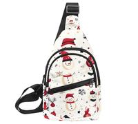 Sac à bandoulière Merry Christmas avec bandoulière réglable, pour homme et femme, pour voyage, cyclisme, travail, sport, Multicolore 13., 11.8x7x1.5in/30x18x4cm