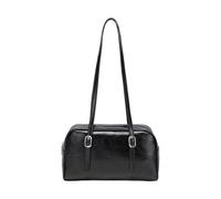 Sac à bandoulière moderne en PU Sacs à bandoulière tendance Sac décontracté pour un usage quotidien et un événement de bal de fin d'année Grande capacité Sac de coussin sous les bras, Noir