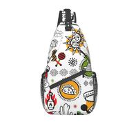Sac à bandoulière Monarch Papillons Sac à Dos à bandoulière Sac à bandoulière Sacs à Dos décontractés pour Femmes Hommes Cyclisme Randonnée Voyage
