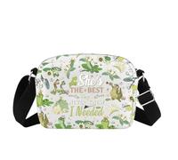 Sac à bandoulière motif grenouille avec motif grenouille - Cadeau « She's The Best Thing i Never Knew i Needed » - Motif de contes de fées