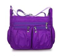 Sac à bandoulière multi-poches en nylon pour femme - Sac à bandoulière transparent, Pp2., Taille unique