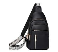 Sac à bandoulière multi-poches - Support en cuir pour femme, station de poitrine rétro tendance, petit sac à bandoulière | Bàg décontracté pour l'organisation quotidienne des voyages et accessoires