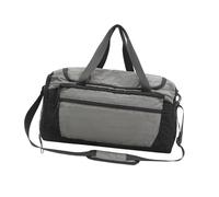Sac à bandoulière multifonction en nylon compact pour organiser les voyages et l'entraînement, sac respirant, gris, Beauté de masse