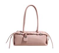 Sac à bandoulière multifonction en polyuréthane d'inspiration rétro pour femme, style décontracté, usage quotidien, grande capacité, b