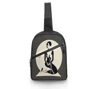 Sac à bandoulière multifonction - Sac à dos à bandoulière élégant avec impression d'illustration pour l'extérieur, la randonnée, les voyages, style, taille unique, sacs à dos à bandoulière, Style
