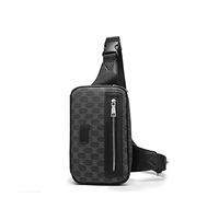 Sac à bandoulière Multifonctionnel en Cuir de Marque de Conception de Luxe pour Hommes Sac de Carte de Portefeuille Sac de Poitrine rétro Sac de téléphone Portable d'affaires