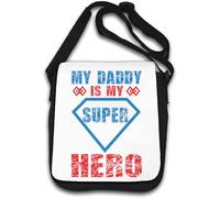 Sac à bandoulière My Daddy Is My Super Hero Blanc