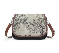 Sac à bandoulière noir et blanc pour femme, sac à bandoulière en cuir réglable amovible, sacs mains libres