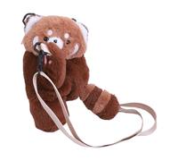 Sac à bandoulière panda rouge, sac en peluche de panda rouge, petit sac en forme d'animal | Sangle réglable, peluche, sac décontracté, sac de voyage pour femmes et filles