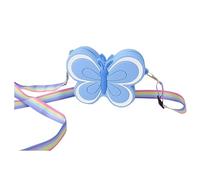 Sac à bandoulière papillon pour enfants, étudiants, sac à main en silicone, sac de rangement à l'épaule mignon pour femmes, sac à main, sac d'hydratation pour enfants (A, taille unique)