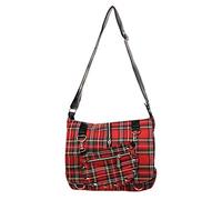 Sac à Bandoulière par Banned Tartan Punk Goth - Rouge