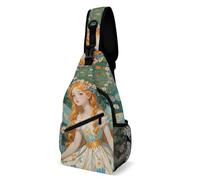 Sac à bandoulière Pfhorn Flower Fairy Sling Sac à dos à bandoulière Sac de poitrine décontracté Sac de poitrine Sac banane Pfhorn Flower Fairy, 20,3 × 10,2 × 38,1 cm, Pfhorn Fée des fleurs, 8 × 4 × 15
