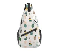 Sac à bandoulière Pine Fruit Summer Cute Randonnée Daypack Crossbody épaule Sac à Dos Voyage Poitrine Pack pour Hommes Femmes