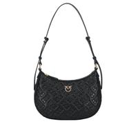 Sac à bandoulière PINKO Half Moon en cuir noir - 27 cm