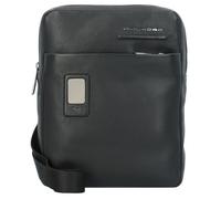 Sac à bandoulière - Piquadro - Akron - Cuir noir - Compartiment pour tablette - Homme