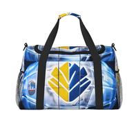 Sac à bandoulière pliable avec motif imprimé hockey sur glace