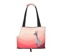 Sac à bandoulière pliable et portable imprimé animaux qui regardent ailleurs, convient pour transporter de petits animaux de compagnie