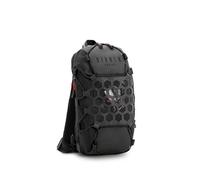 Diablo Sac à bandoulière Poche poitrine Port USB Serrure à combinaison antivol pour fermeture éclair 11 poches Imperméable à l'eau (Noir)