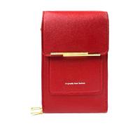 Sac à bandoulière | Pochette pour écran tactile avec compartiment pour cartes | Étui pour téléphone portable en cuir PU pour écran tactile avec fente pour carte | pour dame et petite amie, porte