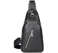 Sac à Bandoulière Poitrine Sac à Bandoulière Sac à Dos à Bandoulière, Sac à Bandoulière Moderne pour Hommes, Sac à Dos De Poitrine Antivol en Cui, Black, One Size