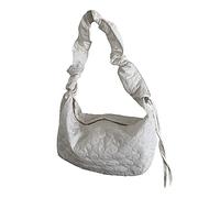 Sac à bandoulière polyvalent coréen plissé avec cordon de serrage, sac à bandoulière froncé noir, blanc, vert, kaki, jaune, noir, sac en nylon, blanc