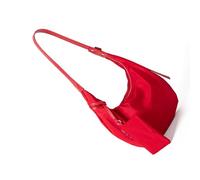 Sac à bandoulière polyvalent pour tous les jours, intérieur spacieux, sac sous les aisselles en nylon pour femme, style décontracté ou au bureau, sac à bandoulière pratique en nylon, Rouge, One Size