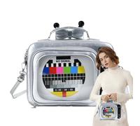 Sac à bandoulière portable en forme de TV - Rétro Multifonctionnel - Sac à dos de voyage pour femme | Pour les trajets quotidiens des filles, les studios scolaires, les activités en plein air, sac à