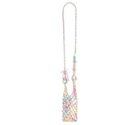 Sac à bandoulière portable, mains libres, accessoire élégant, style bohème | Le cordon de verre à vin de style bohème est parfait pour la plupart des gens - Sac à bandoulière en crochet pour verres à