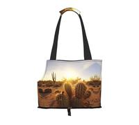 Sac à bandoulière pour animal de compagnie imprimé cactus Ball Cactus, convient pour les petits chiens et chats, shopping et voyage, sac double usage