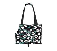 Sac à bandoulière pour animal de compagnie imprimé panda mignon spécialement conçu pour les petits chiens et chats, bandoulière multifonction et sac à main