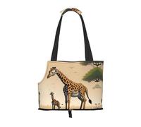 Sac à bandoulière pour animal domestique imprimé girafe, spécialement conçu pour les petits chiens et chats, bandoulière multifonction et sac à main